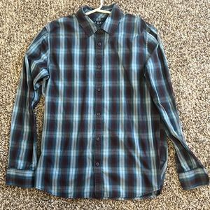 Fox Head Plaid Dress Shirt